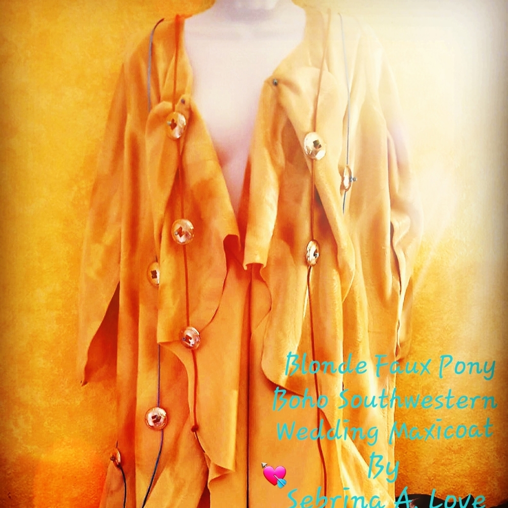 Native American Inspired Southwestern Velboa Coat
